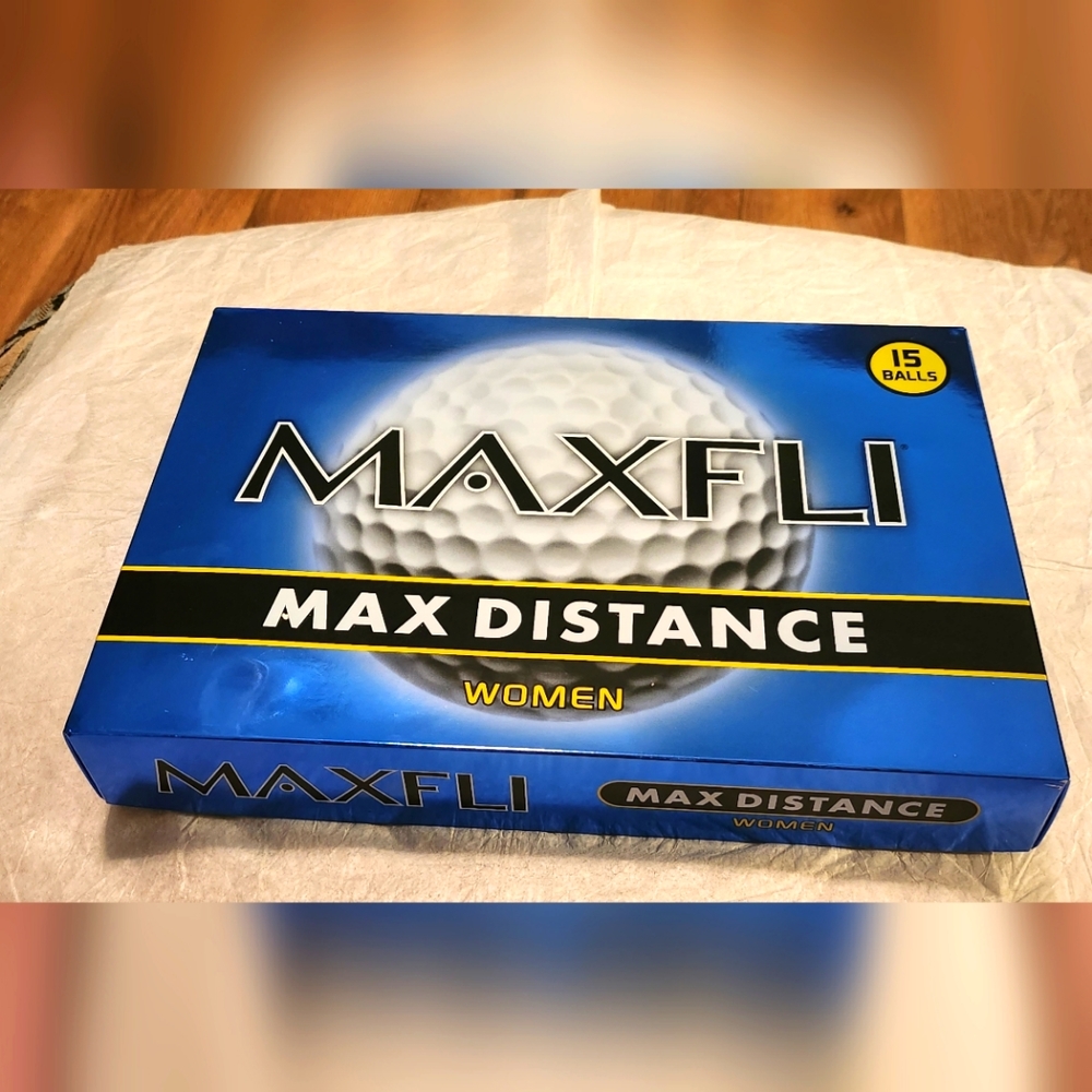 MAXFLI Max Distance Women Golf Balls 15 5 Sleeves NWT